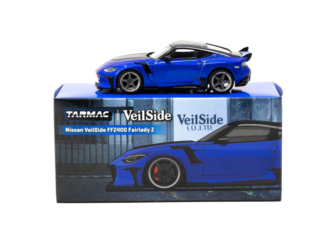Tarmac Works 1/64 Nissan VeilSide FFZ400 Fairlady Z Blue - GLOBAL64 - T64G-074-BL
