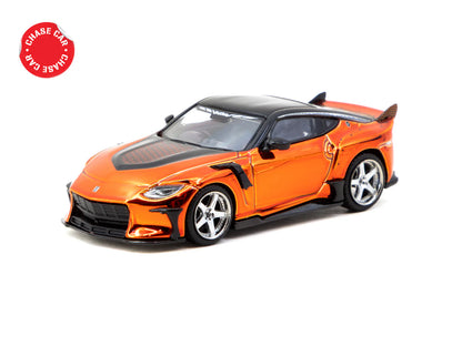 Tarmac Works 1/64 Nissan VeilSide FFZ400 Fairlady Z Orange - GLOBAL64 T64G-074-OR