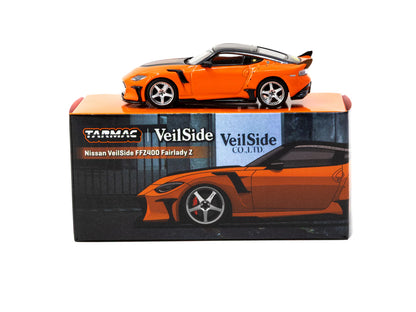 Tarmac Works 1/64 Nissan VeilSide FFZ400 Fairlady Z Orange - GLOBAL64 T64G-074-OR