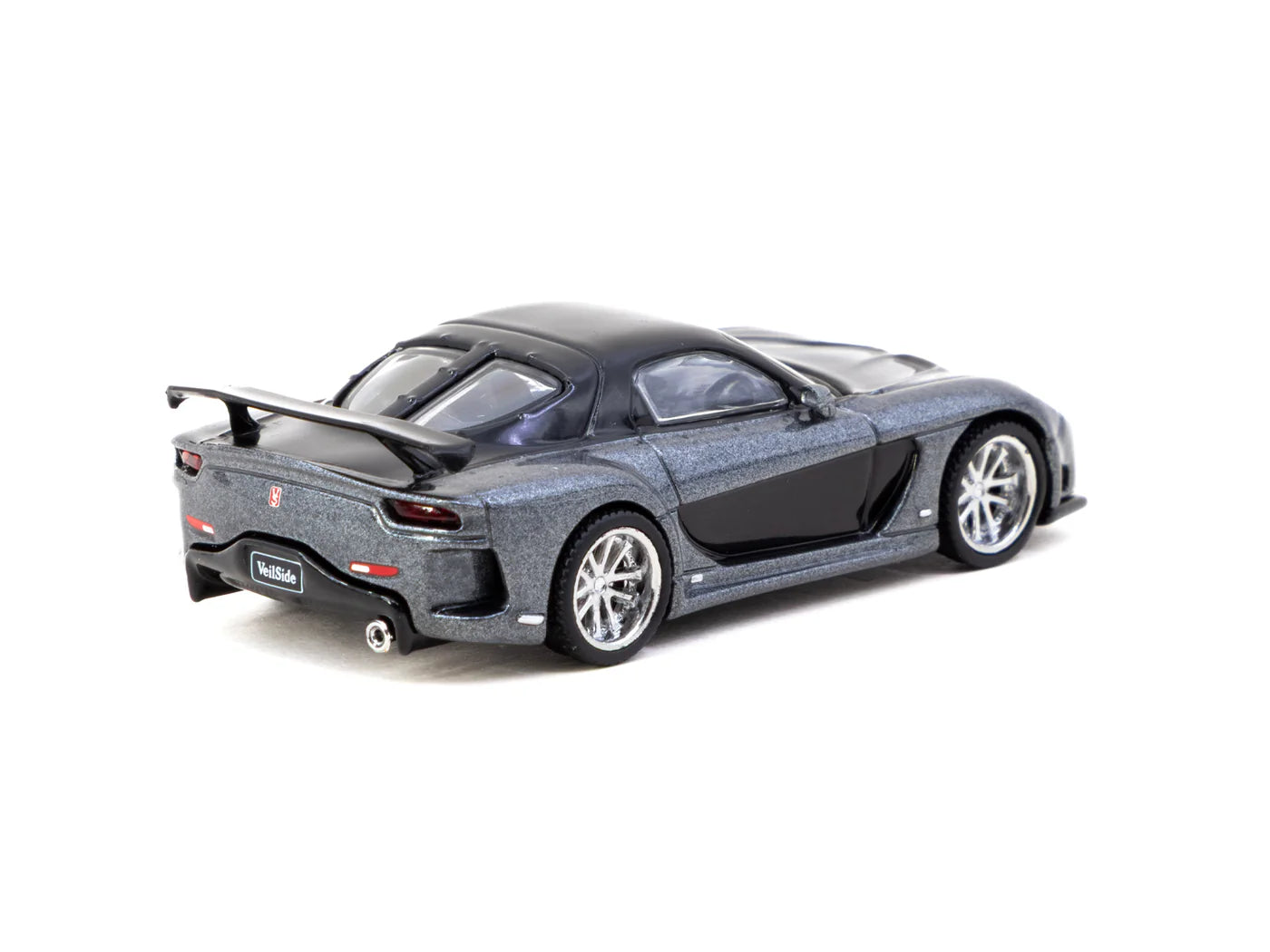 Tarmac Works 1/64 Mazda RX-7 VeilSide Fortune7 Grey Metallic / Black GLOBAL64 - T64G-075-GY