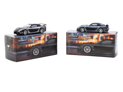 Tarmac Works 1/64 Mazda RX-7 VeilSide Fortune7 Grey Metallic / Black GLOBAL64 - T64G-075-GY