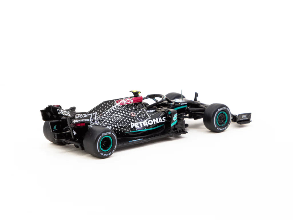 Tarmac Works 1/64 Mercedes-AMG F1 W11 EQ Performance Austrian Grand Prix 2020 Winner - Valtteri Bottas #77 - GLOBAL64 Black