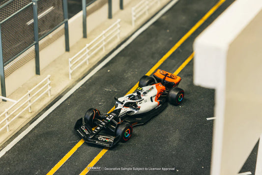 Tarmac Works X iXO Models 1/64McLaren MCL60 Spanish Grand Prix 2023 Qualifying#4 Lando Norris - GLOBAL64 Black & White - T64G-F070-LN1
