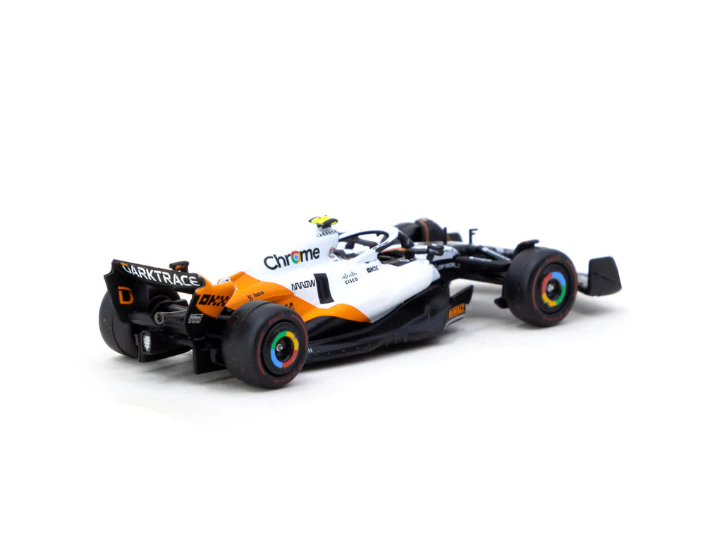 Tarmac Works X iXO Models 1/64McLaren MCL60 Spanish Grand Prix 2023 Qualifying#4 Lando Norris - GLOBAL64 Black & White - T64G-F070-LN1