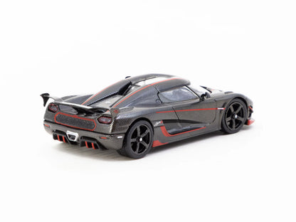 Tarmac Works 1/64 Koenigsegg Agera RS Black Carbon Fiber / Red Accents - GLOBAL64 - T64G-TL005-BCF