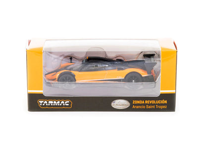 Tarmac Works 1/64 Pagani Zonda Revolución Arancio Saint Tropez - GLOBAL64 Orange & Black