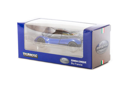 Tarmac Works 1/64 Pagani Zonda Cinque Blu Francia - GLOBAL64 Blue