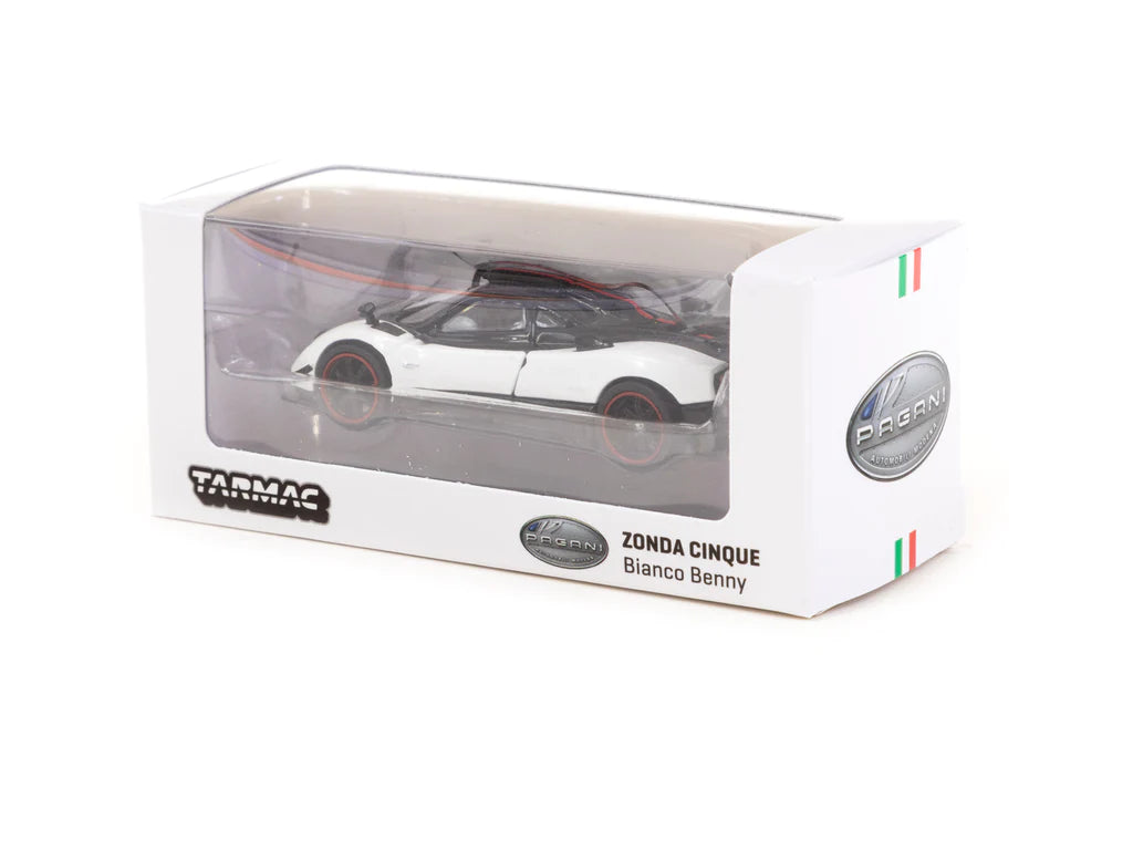Tarmac Works 1/64 Pagani Zonda Cinque Bianco Benny - GLOBAL64