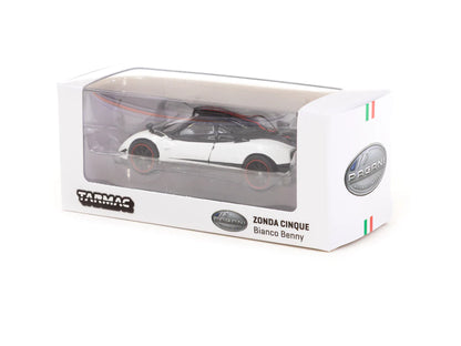 Tarmac Works 1/64 Pagani Zonda Cinque Bianco Benny - GLOBAL64