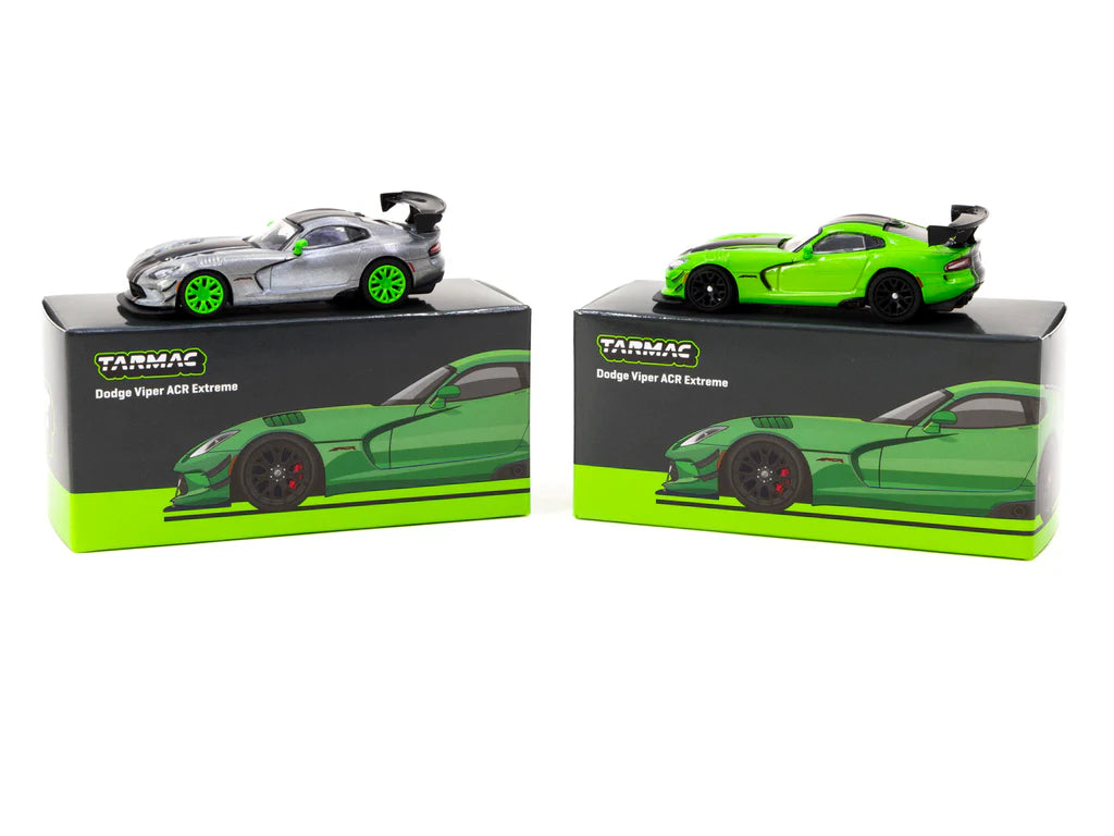 Tarmac Works 1/64 Dodge Viper ACR Extreme Green Metallic - GLOBAL64 - T64G-TL028-GR
