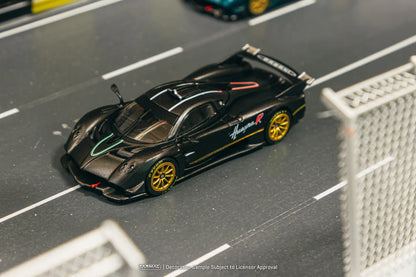 Tarmac Works 1/64 Pagani Huayra R Matt Black Carbon Fiber - GLOBAL64