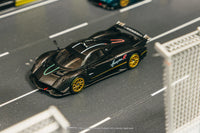 Tarmac Works 1/64 Pagani Huayra R Matt Black Carbon Fiber - GLOBAL64