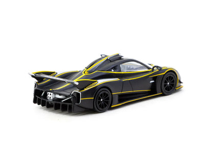 Tarmac Works 1/64 Pagani Huayra R Matt Global64 Black / Silver - T64G-TL035-MBS