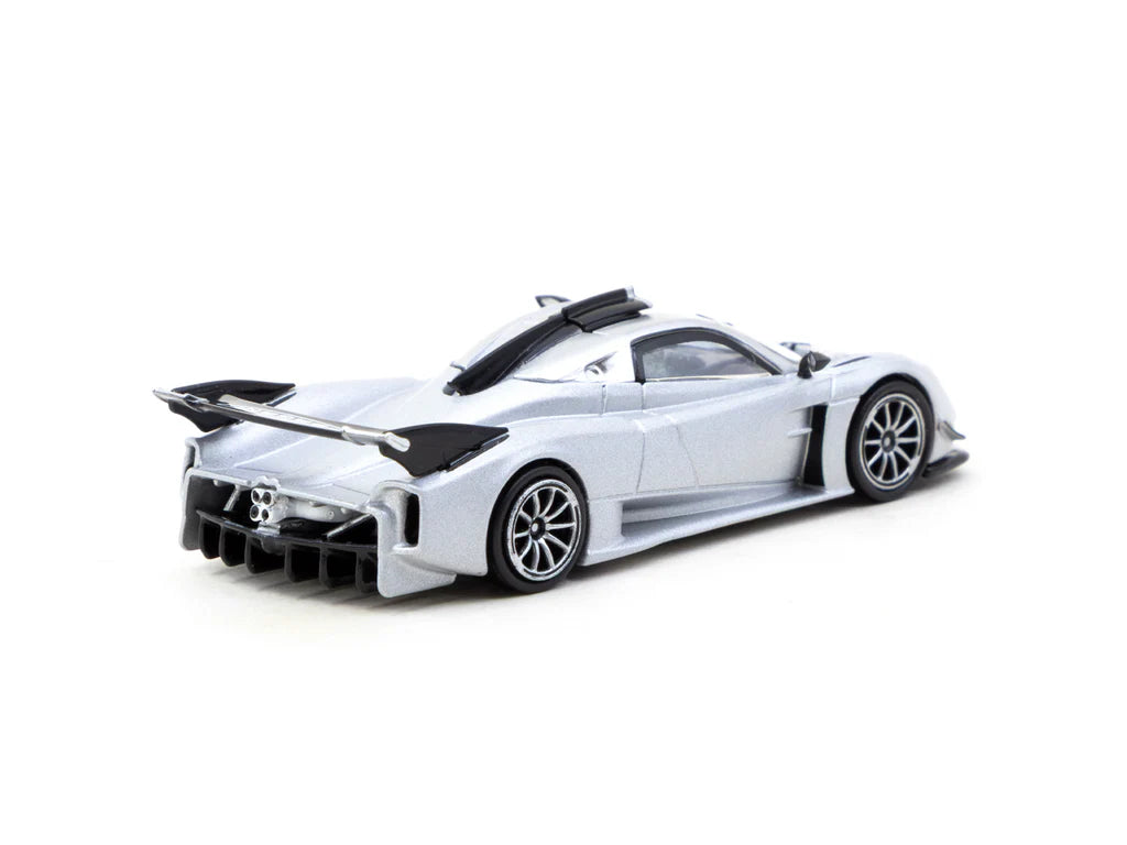 Tarmac Works 1/64 Pagani Huayra R Satin Silver - GLOBAL64 - T64G-TL035-SL