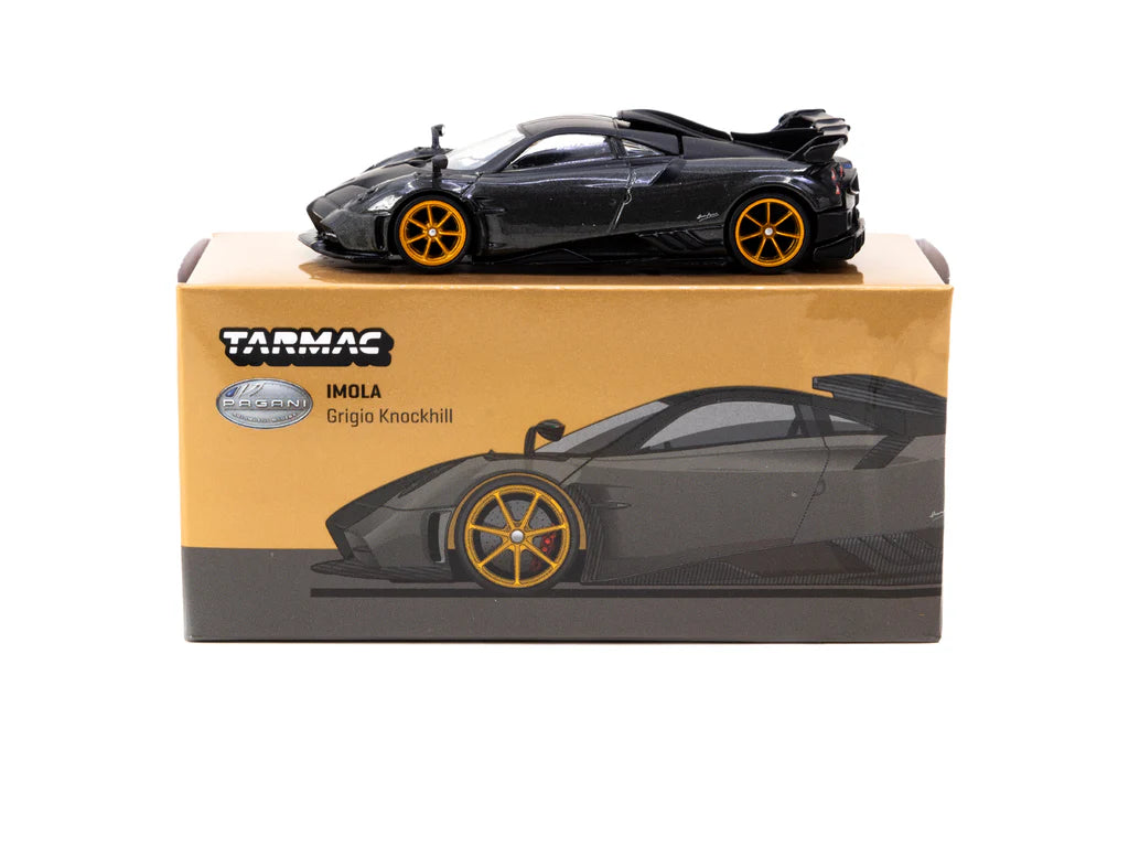 Tarmac Works 1/64  Pagani Imola Grigio Knockhill - GLOBAL64 Black