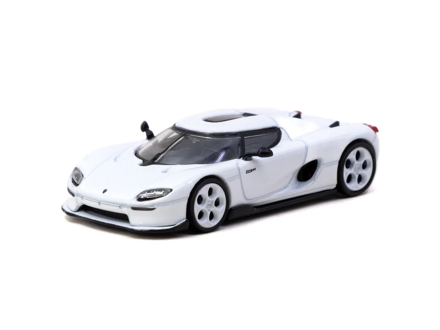 Tarmac Works 1/64 Koenigsegg CC850 White with Tarmac Cards Combo Set - GLOBAL64 - T64G-TL051-WH