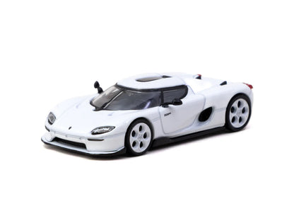 Tarmac Works 1/64 Koenigsegg CC850 White with Tarmac Cards Combo Set - GLOBAL64 - T64G-TL051-WH