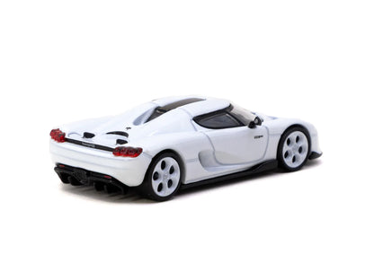 Tarmac Works 1/64 Koenigsegg CC850 White with Tarmac Cards Combo Set - GLOBAL64 - T64G-TL051-WH