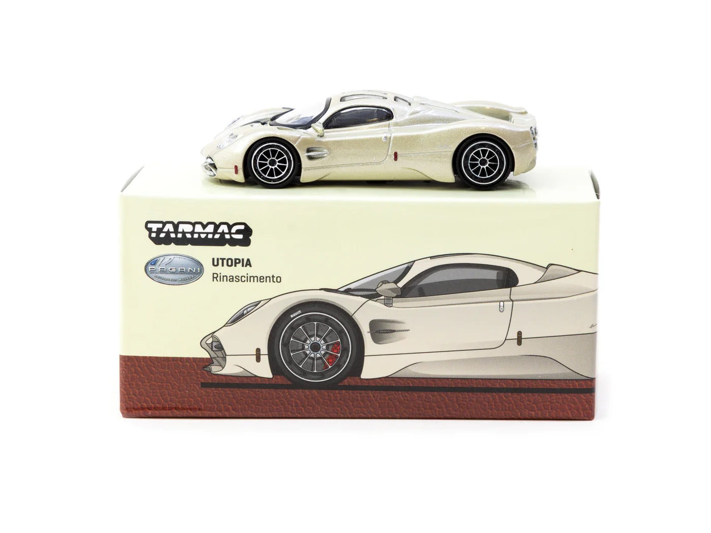 Tarmac Works 1/64 Pagani Utopia Rinascimento White - GLOBAL64 - T64G-TL055-BI
