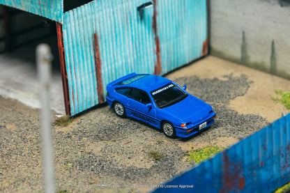 Tarmac Works 1/64 Honda Ballade Sports MUGEN CR-X PRO Blue - GLOBAL64 - T64G-TL058-BL