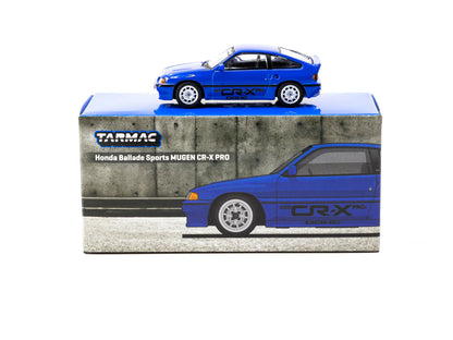 Tarmac Works 1/64 Honda Ballade Sports MUGEN CR-X PRO Blue - GLOBAL64 - T64G-TL058-BL