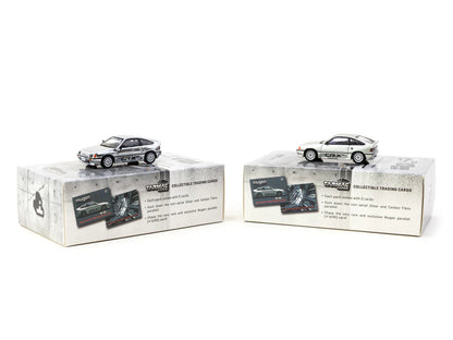 Tarmac Works 1/64 Honda Ballade Sports MUGEN CR-X Pro with Tarmac Cards Combo Set Silver - GLOBAL64 - T64G-TL058-SL