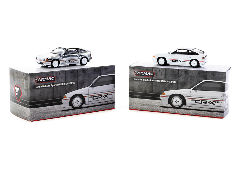 Tarmac Works 1/64 Honda Ballade Sports MUGEN CR-X PRO White - GLOBAL64 - T64G-TL058-WH