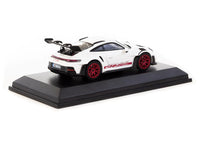 Minichamps X Tarmac Works 1/64 Porsche 911 GT3 RS White & Red - COLLAB64
