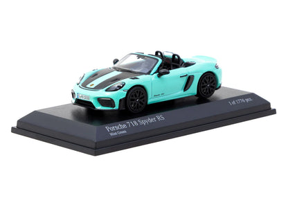 Minichamps x Tarmac Works 1/64 Porsche 718 Spyder RS Mint Green - COLLAB64