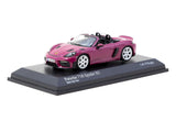 Minichamps x Tarmac Works 1/64 Porsche 718 Spyder RS Ruby Star Neo - COLLAB64 Purple