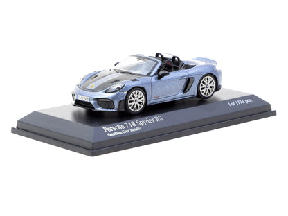 Minichamps x Tarmac Works 1/64 Porsche 718 Spyder RS Vanadium Grey Metallic - COLLAB64