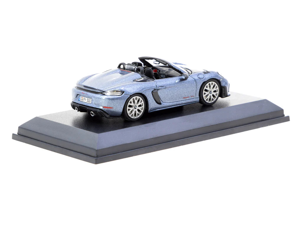 Minichamps x Tarmac Works 1/64 Porsche 718 Spyder RS Vanadium Grey Metallic - COLLAB64