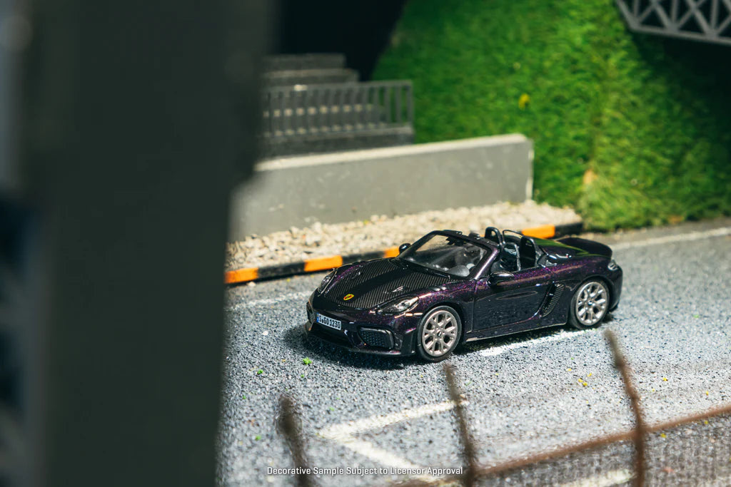 Minichamps X Tarmac Works 1/64 Porsche 718 Spyder RS Viola Metallic - COLLAB64 - T64MC-008-VM