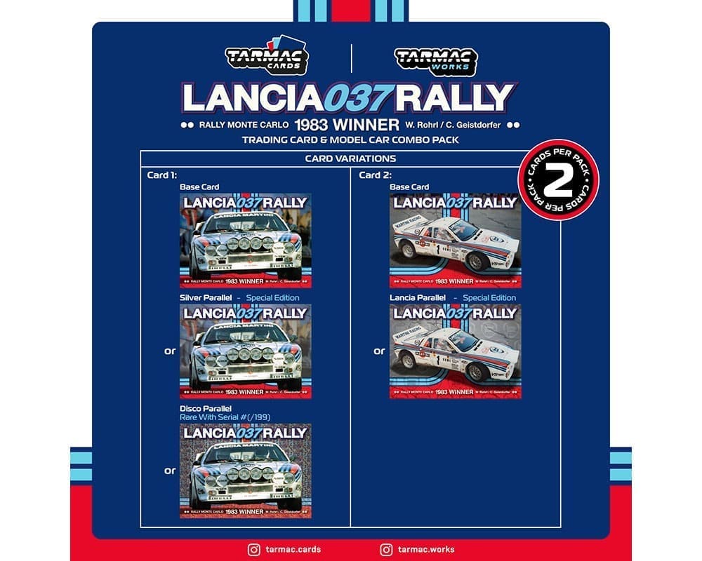 Tarmac Works 1/64 Lancia 037 Rally Monte Carlo 1983 Winner White