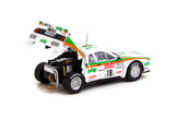 Tarmac Works 1/64 Lancia 037 Rally Rallye Sanremo 1983 #18 - HOBBY64 White & Green