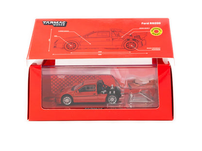 Tarmac Works 1/64 Ford RS200 Red - HOBBY64