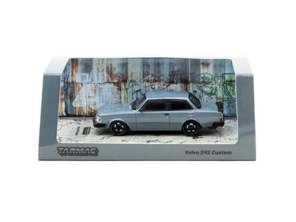 Tarmac Works 1/64 Volvo 242 Custom Grey - ROAD64