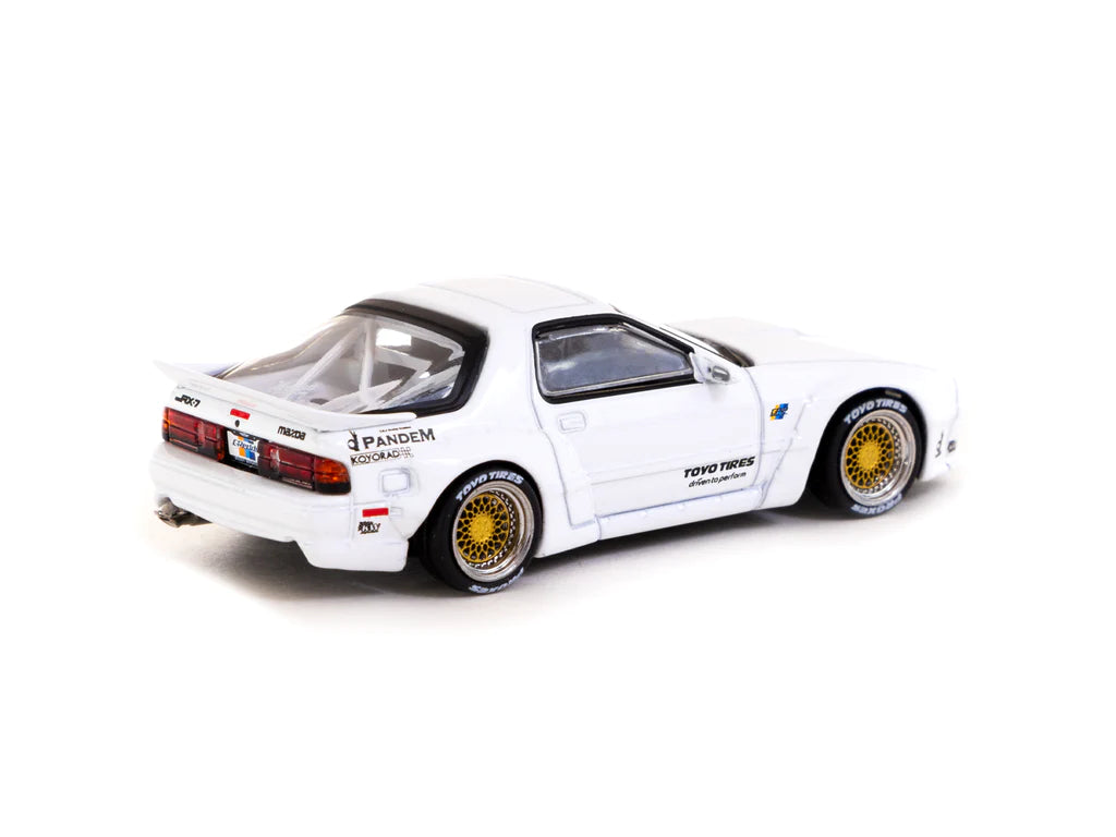 Tarmac Works x Road64 1/64 Pandem Mazda RX-7 FC3S White - Hobby64