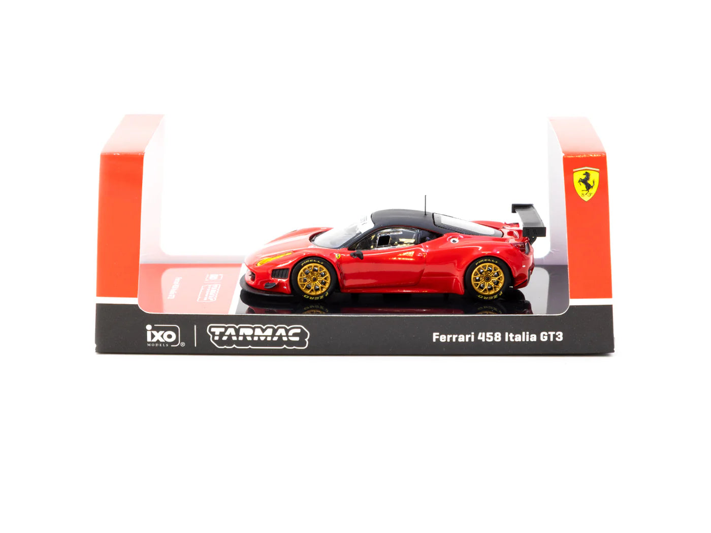 Tarmac Works x IXO Models 1/64 Ferrari 458 Italia GT3 Red - ROAD64 - T64R-073-RE