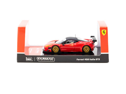 Tarmac Works x IXO Models 1/64 Ferrari 458 Italia GT3 Red - ROAD64 - T64R-073-RE