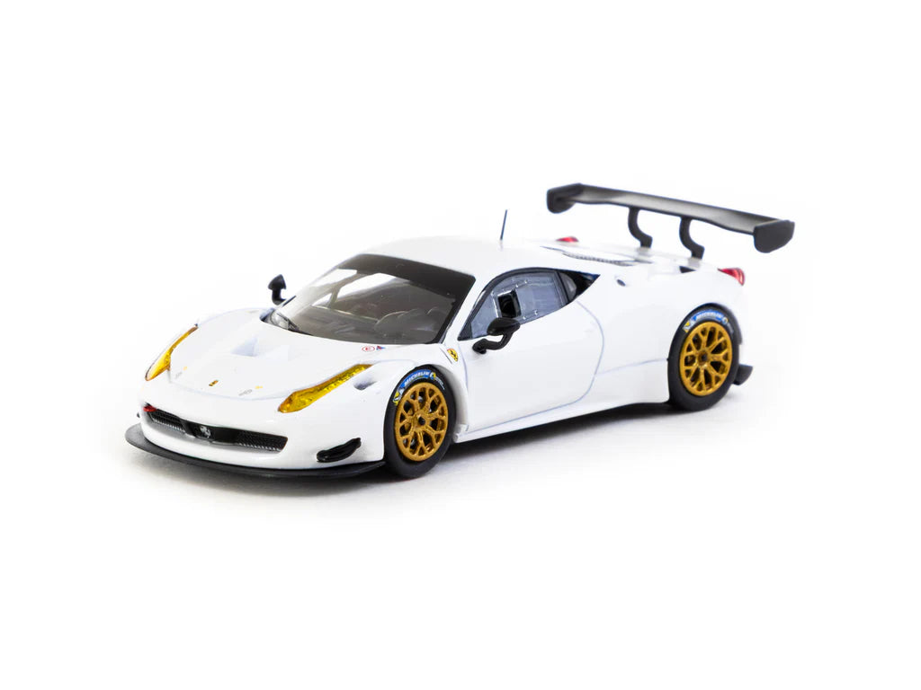 Tarmac Works X iXO Models 1/64 Ferrari 458 Italia GT3 White - ROAD64 - T64R-074-WH