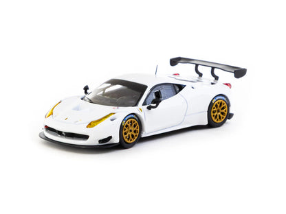 Tarmac Works X iXO Models 1/64 Ferrari 458 Italia GT3 White - ROAD64 - T64R-074-WH