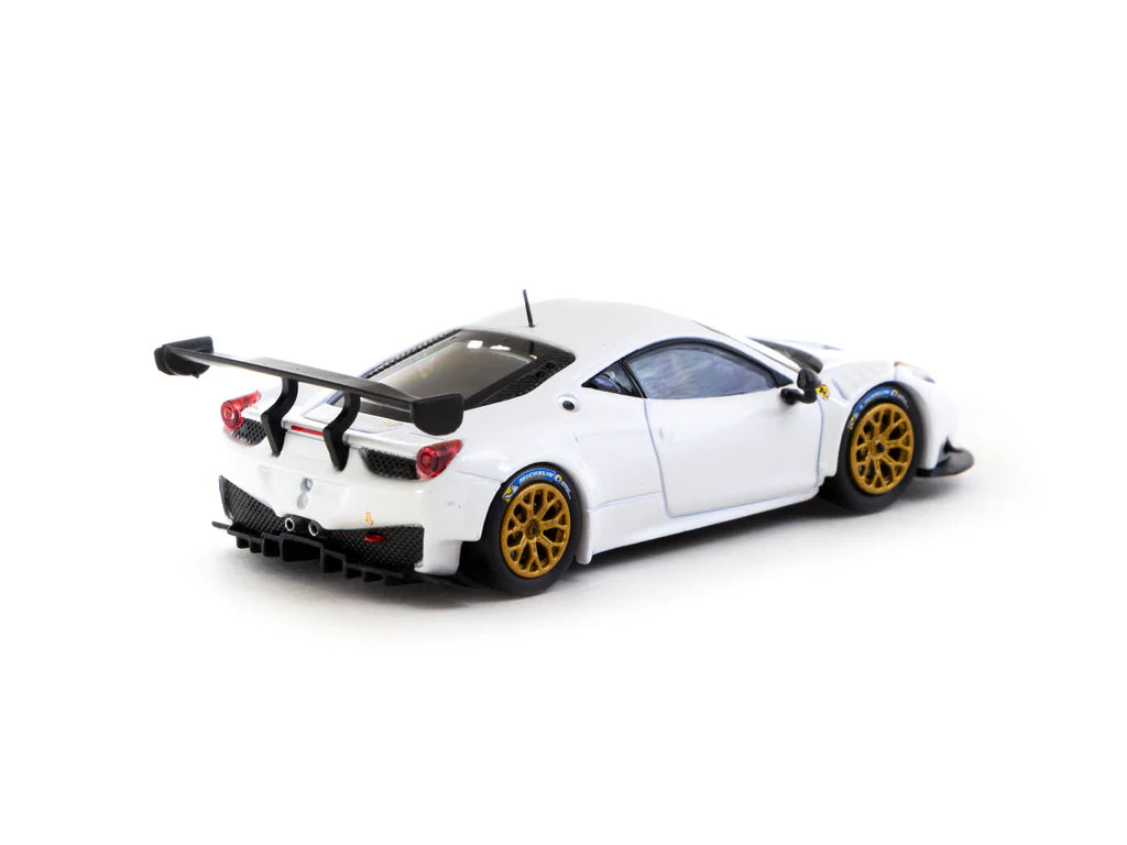 Tarmac Works X iXO Models 1/64 Ferrari 458 Italia GT3 White - ROAD64 - T64R-074-WH