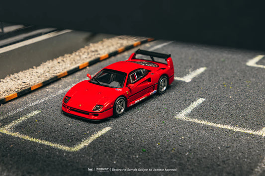 Tarmac Works x iXO Models 1/64 Ferrari F40 Red - ROAD64 - T64R-076-RE2