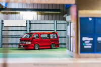 Tarmac Works 1/64 Toyota Hiace Wagon Custom Red - ROAD64