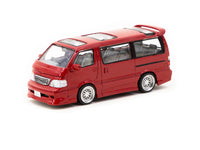 Tarmac Works 1/64 Toyota Hiace Wagon Custom Red - ROAD64