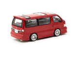 Tarmac Works 1/64 Toyota Hiace Wagon Custom Red - ROAD64