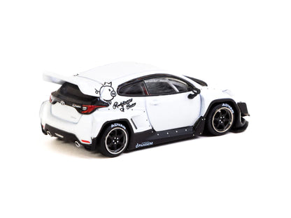 Tarmac Works 1/64 Pandem Yaris White - ROAD64 White