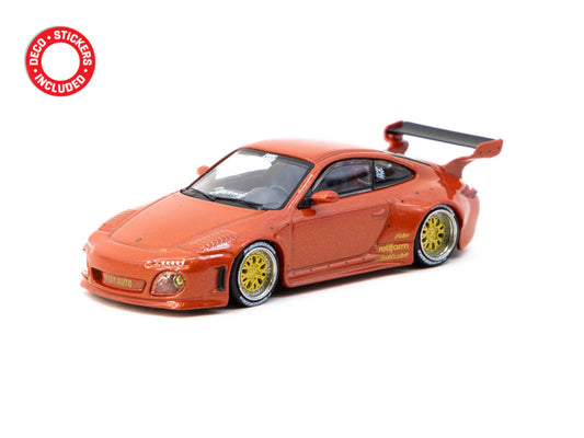 Tarmac Works 1/64 Old & New Porsche 997 Red Metallic - ROAD64