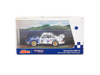 Schuco X Tarmac Works 1/64 Porsche 911 RSR 3.8 24h of SPA 1993 #36 Winner - COLLAB64 White & Blue